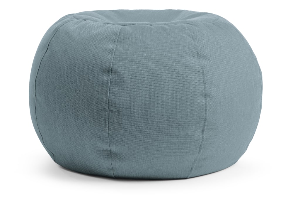Pouf d'extérieur rond bleu 40x60 cm