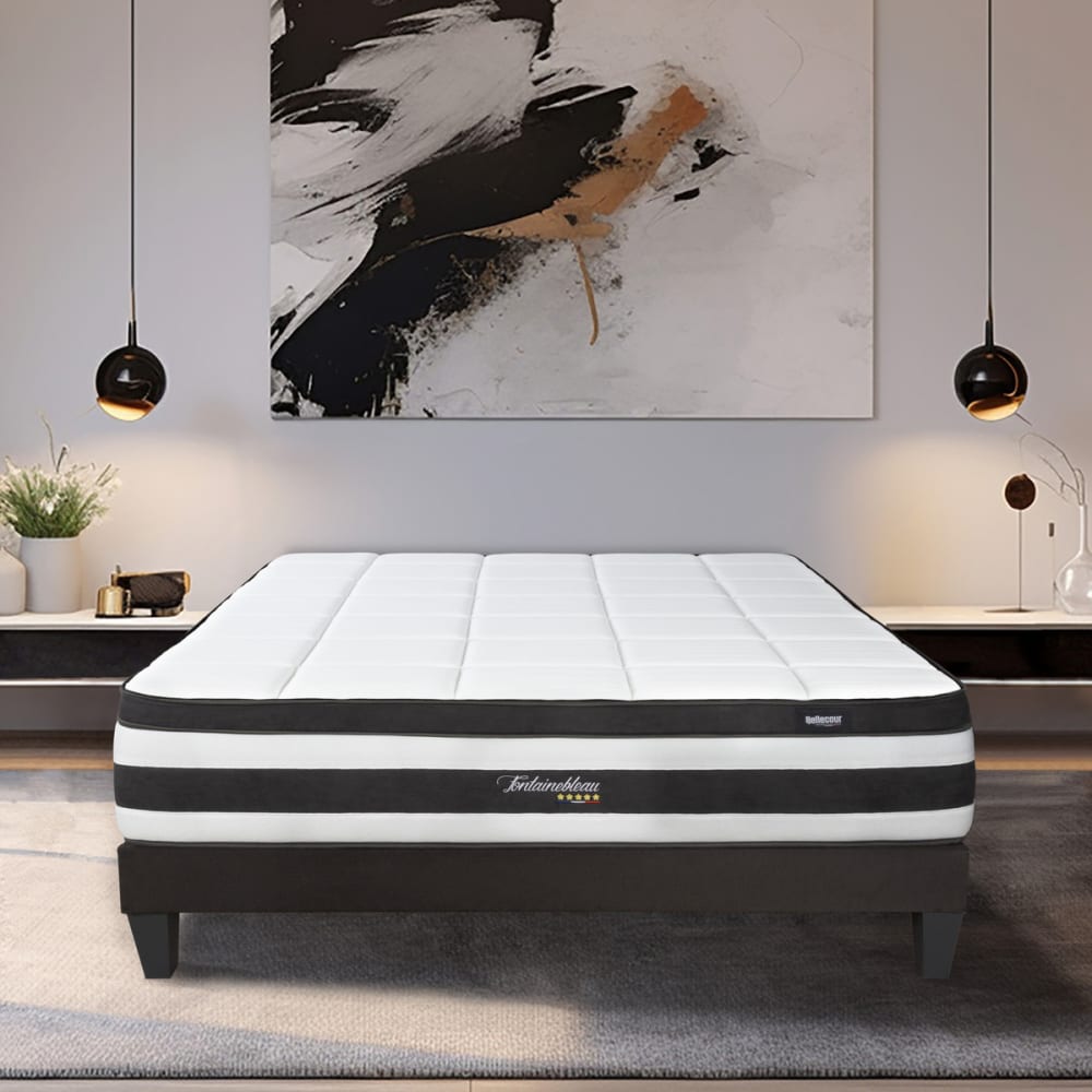 Matelas ressorts mémoire h25 160x200 - Maisons du Monde
