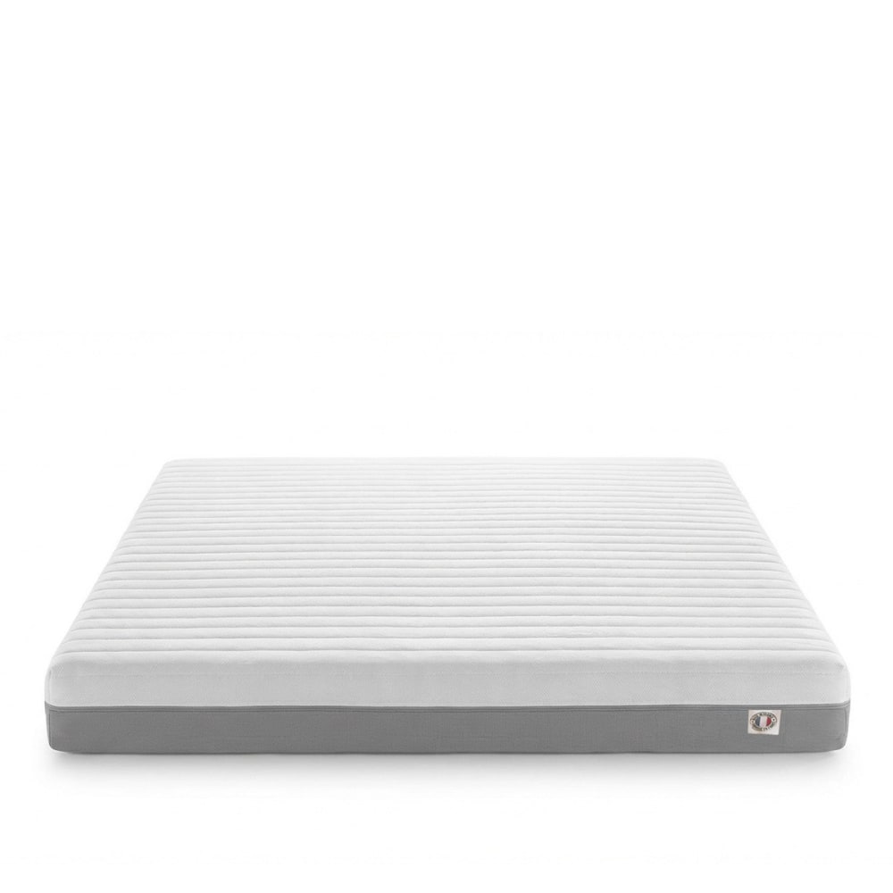 Olympe Matelas mousse h12 90x190 style classique chic Blanc Certifié Oeko-Tex Tissu