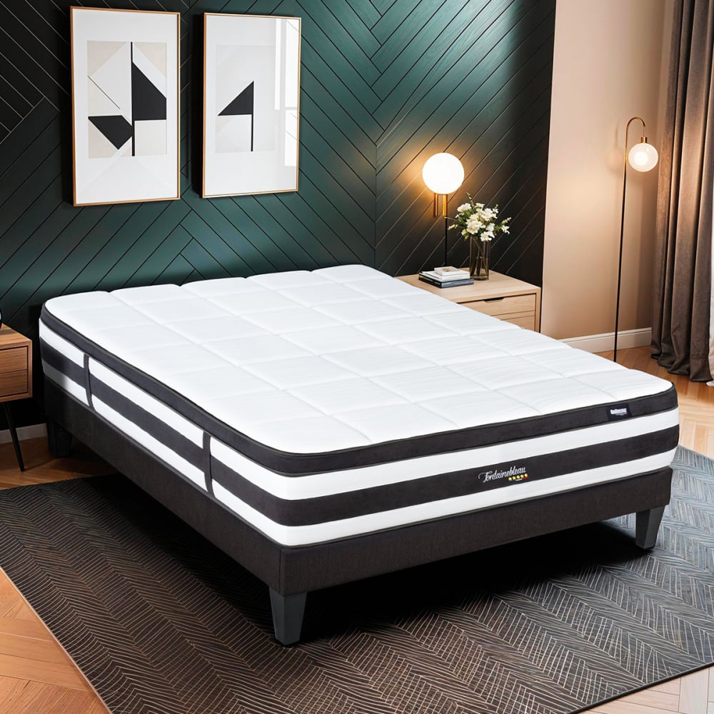 Ensemble matelas sommier bois 140x200 - Maisons du Monde