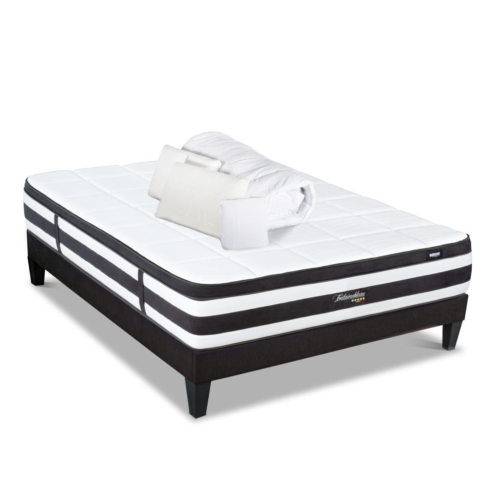 Pack    Matelas Ressorts  + Sommier + Accessoires 90x200 cm