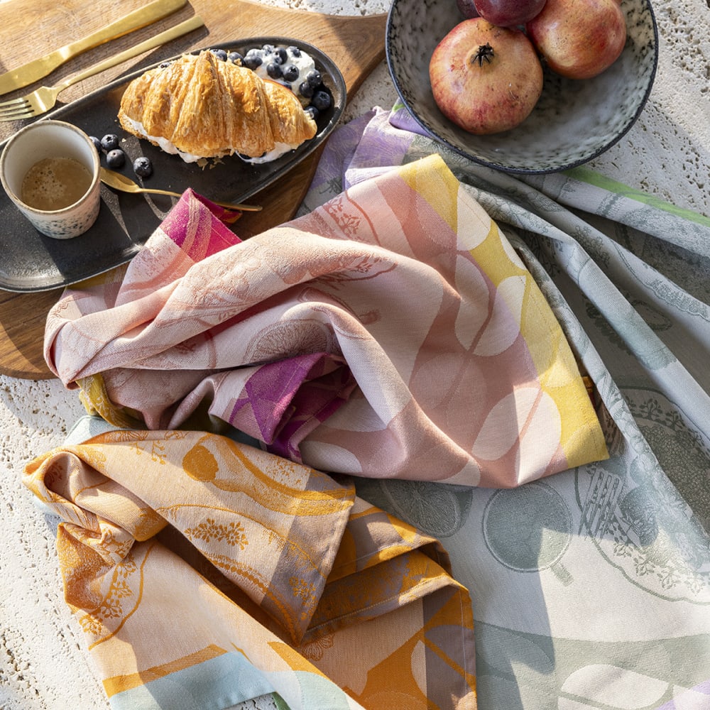 Torchon en coton framboise 60 x 80 - Maisons du Monde