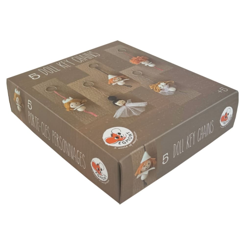 Kit créatif - porte-clés poupées en bois marron 20x18x5 cm - Maisons du Monde