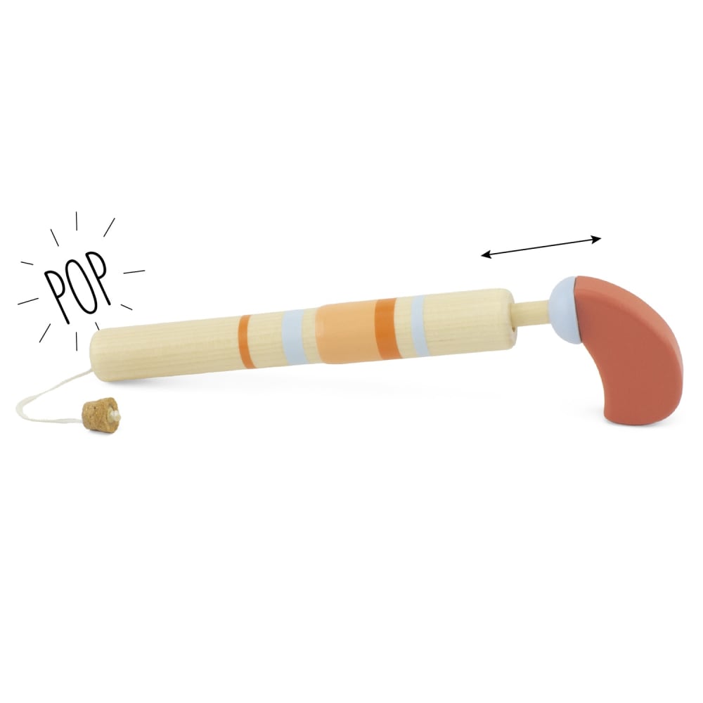Pistolet à bouchon pop en bois beige 21x1x6 cm - Maisons du Monde