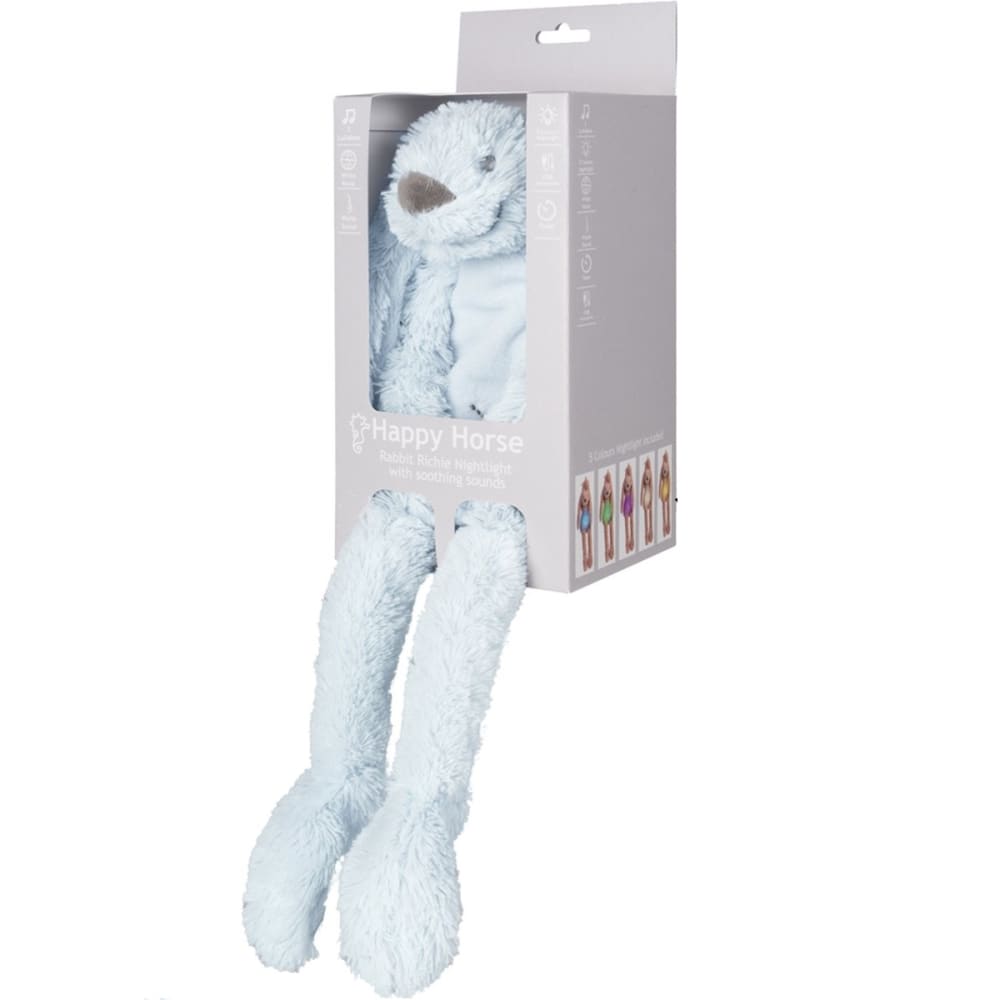 Veilleuse lapin en polyester recyclé bleu 34 cm - Maisons du Monde
