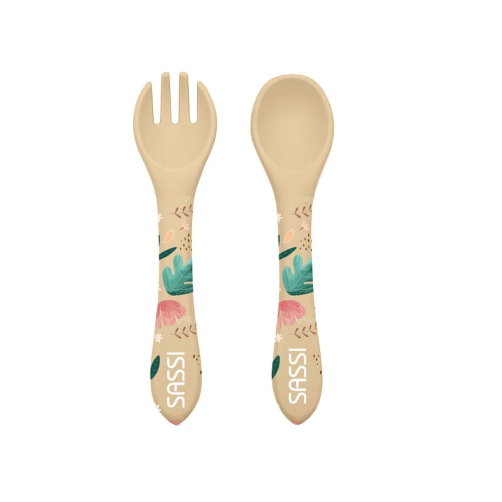 Couverts en silicone paresseux en silicone beige 14 cm