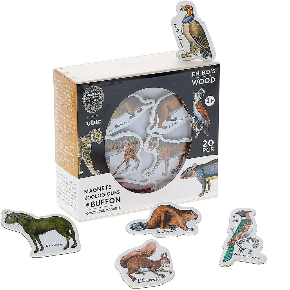 Magnets zoologiquesen bois beige 15x5.5x14 cm Magnets zoologiquesen bois beige 15x5.5x14 cm