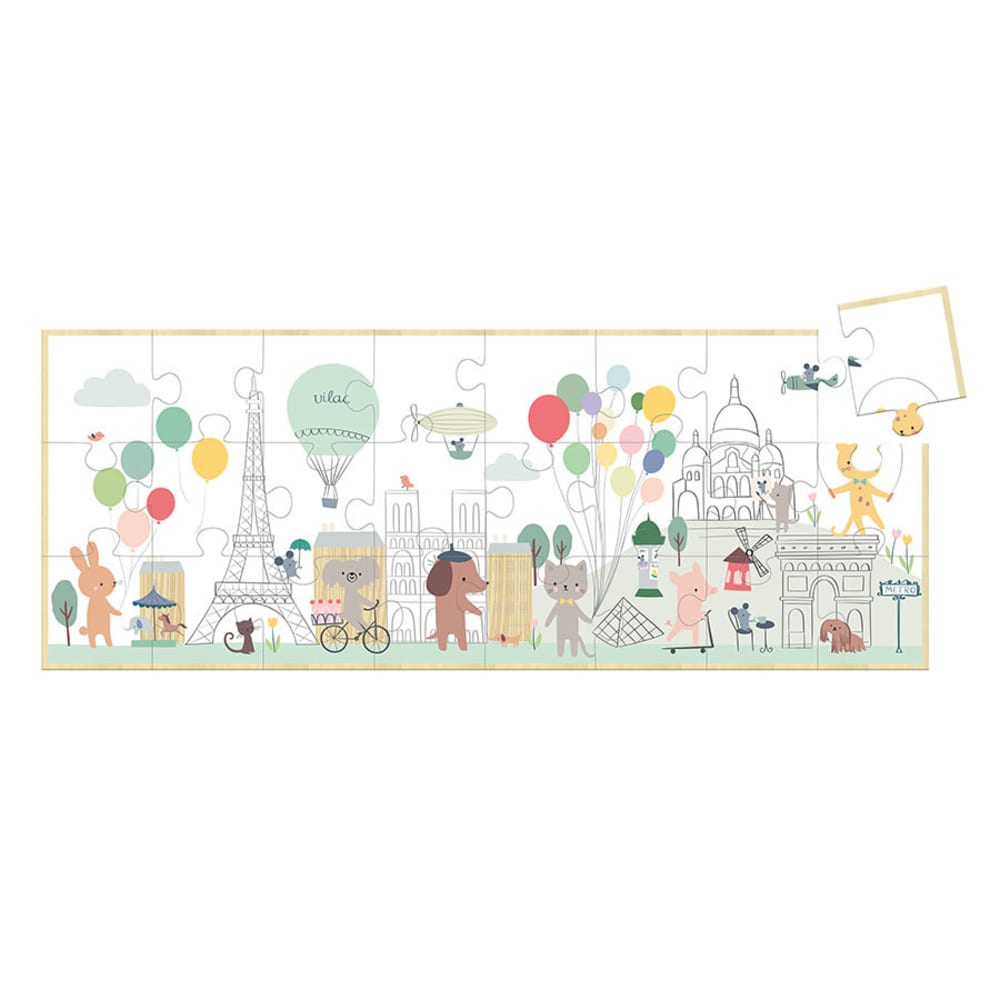 Holzpuzzle Flucht nach Paris 24 Stk - Maisons Du Monde