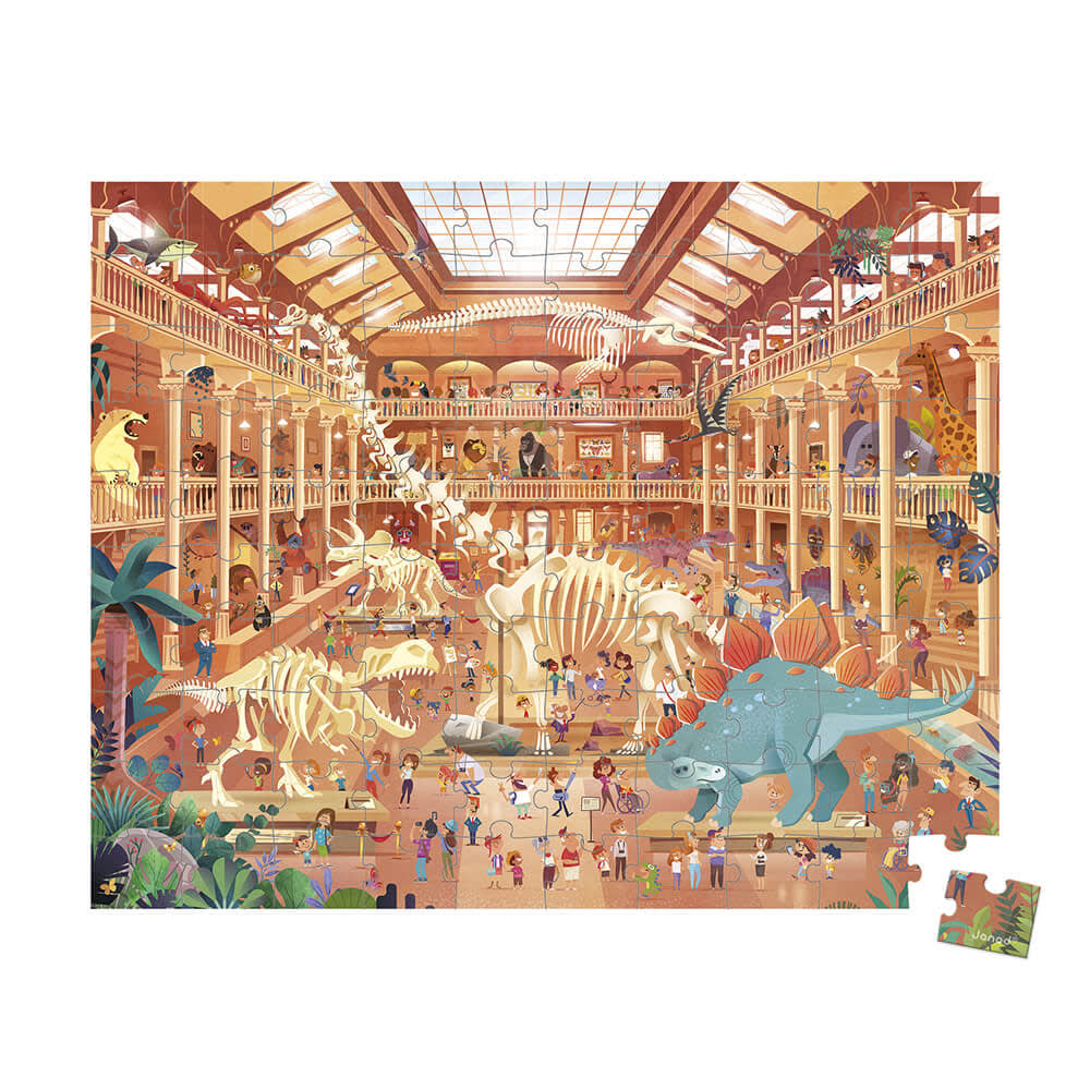 Puzzle Musée Histoire Naturelle 100 pcs en carton multicolore 50x40cm - Maisons du Monde