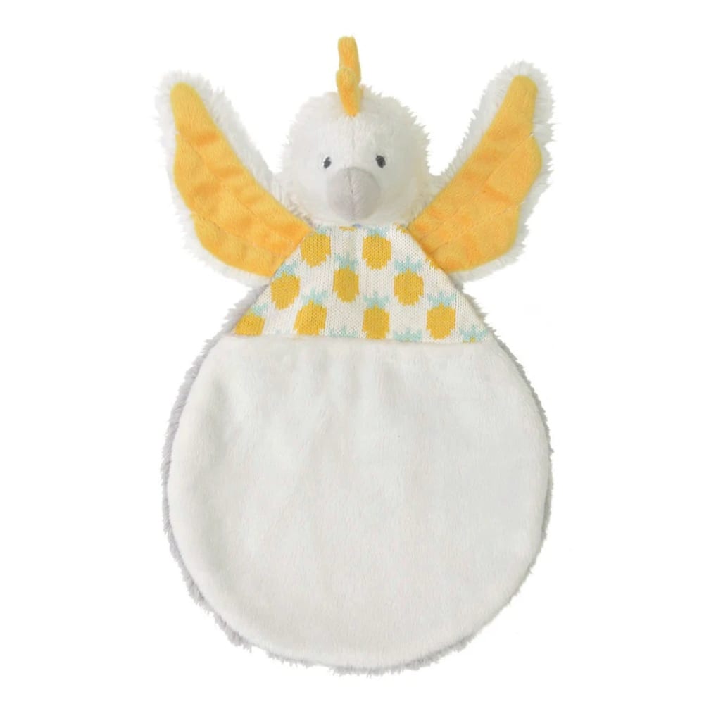 Happy Horse Doudou cacatoès en polyester blanc et jaune 25 cm Beige Pes - Polyester - 25x6x10cm