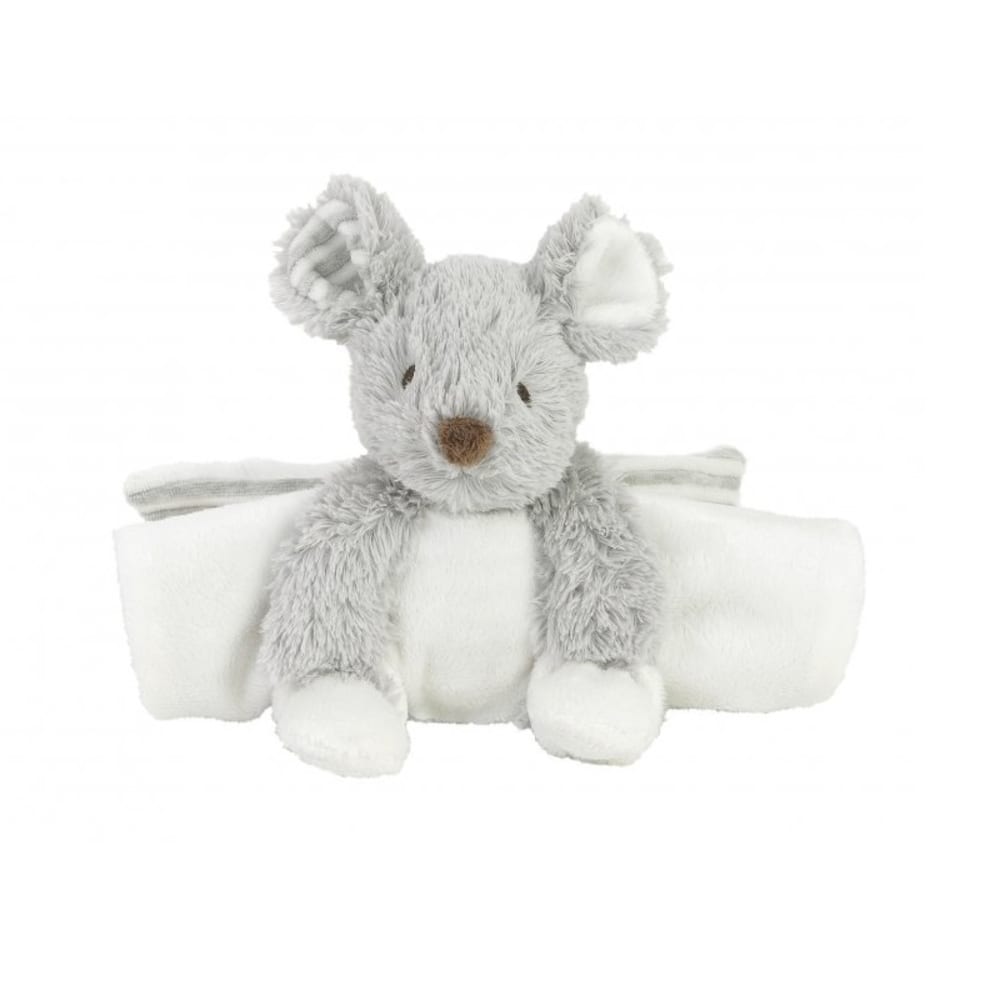 Doudou souris pliable en polyester gris 16 cm - Maisons du Monde