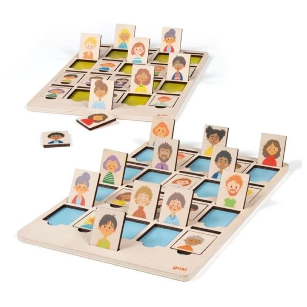 Goki Qui suis-je ? En bois beige 30x20x0,7 cm Beige Bois - 30x1x20cm