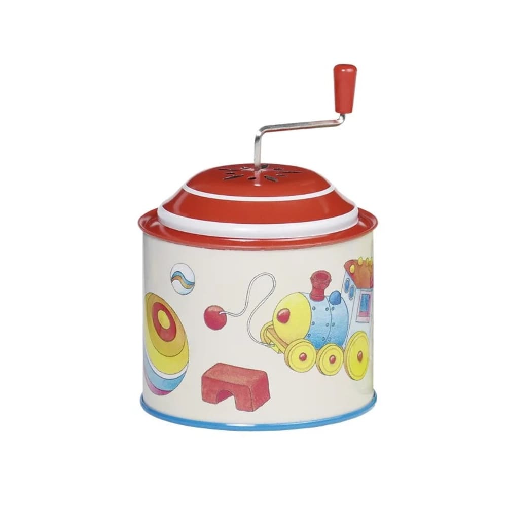 Moulin sonore Jouets en métal rouge 7,8x7,8x10,5 cm