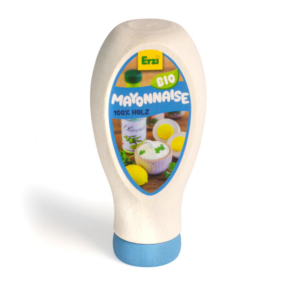 Erzi Mayonnaise bio en bois blanc 4,3x2,8x9 cm Blanc Bois - 4x9x3cm