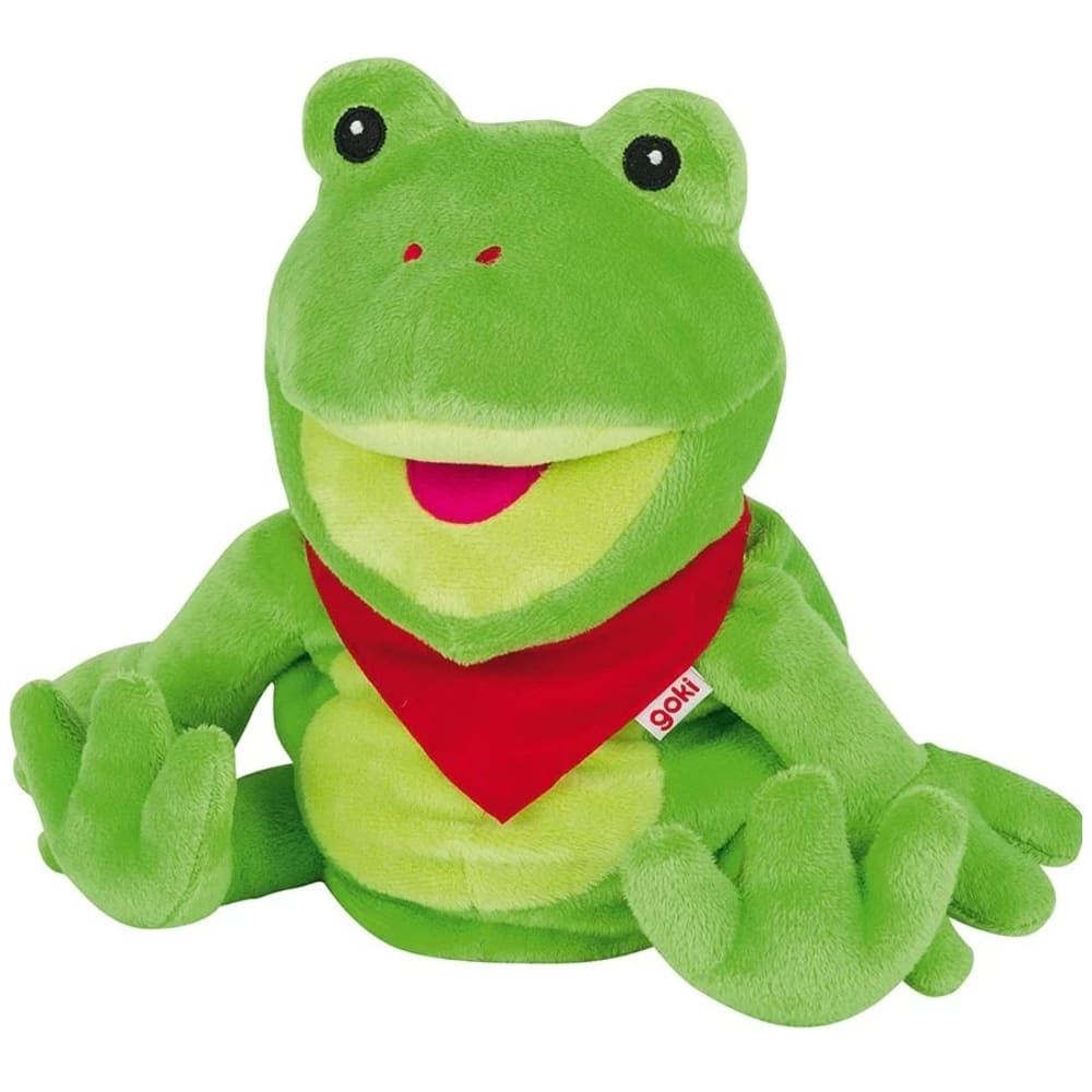 Goki Marionnette grenouille en polyester vert 30x10x10 cm Vert Pes - Polyester - 10x30x10cm