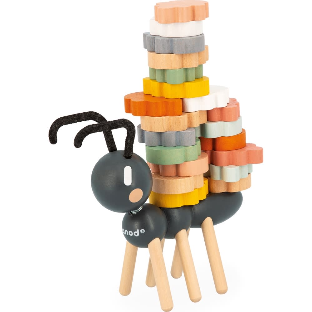 Janod Sweet Cocoon Ameisen-Balancierspiel SCHWARZ HOLZ Baby