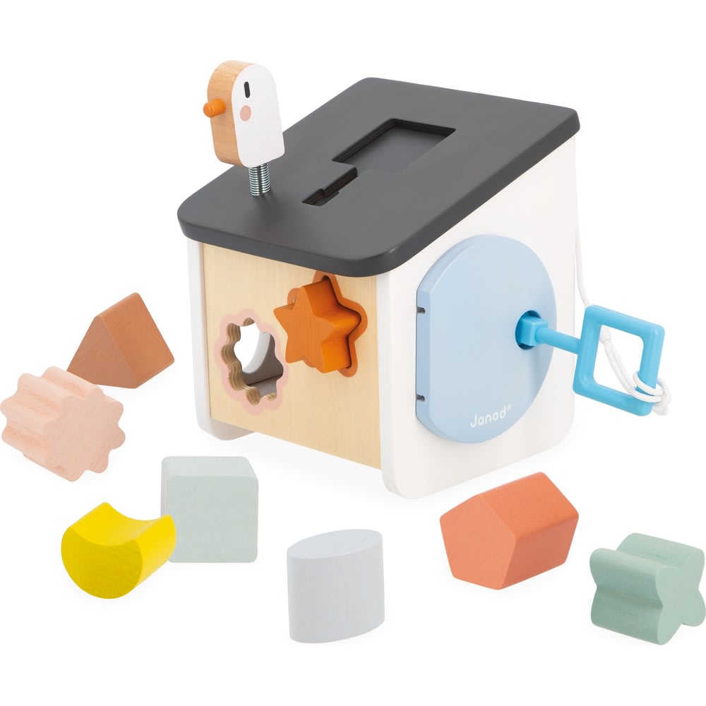 Janod Vogelhäuschen mit formen Sweet Cocoon MEHRFARBIG HOLZ Kinder