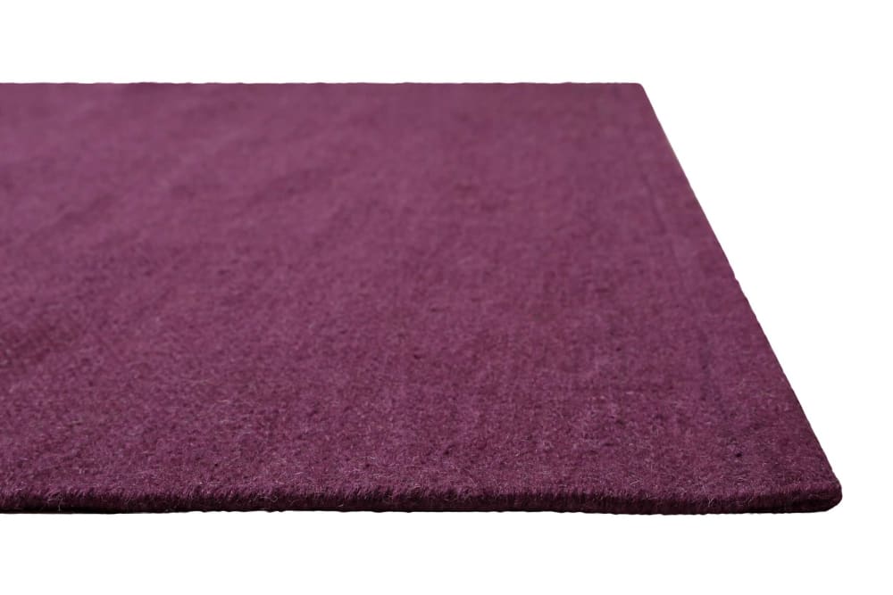 Tapis tissé main 100% laine violet pourpre 80x150 — vue 4