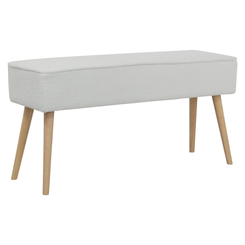 Banc tissu effet laine bouclette écru - Maisons du Monde