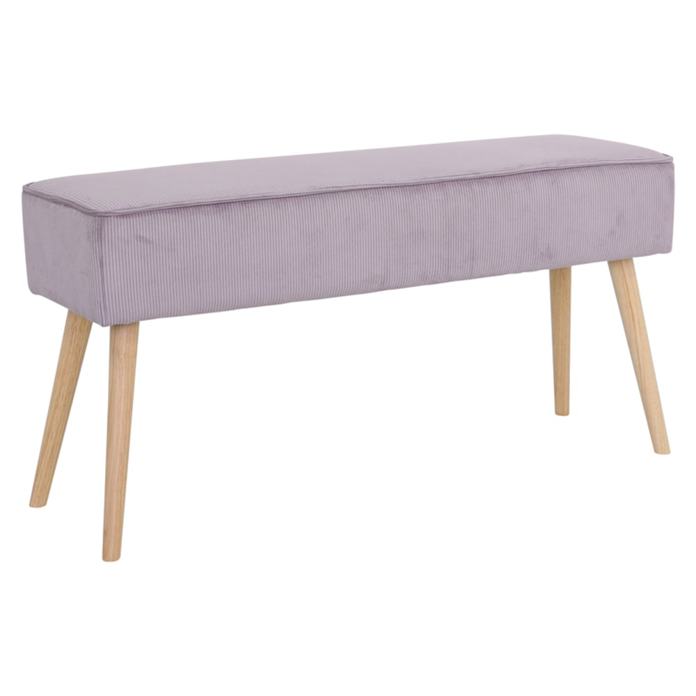 Banc velours côtelé lilas - Maisons du Monde