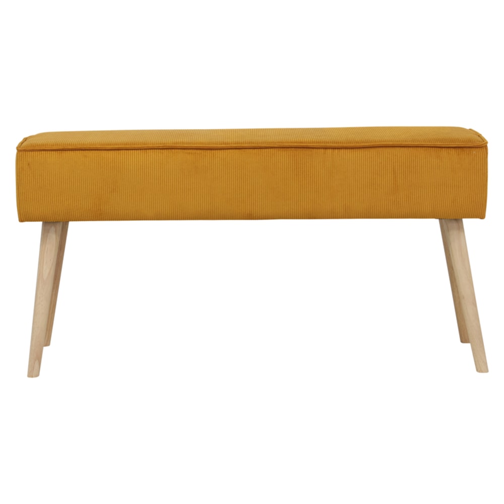 banc velours côtelé