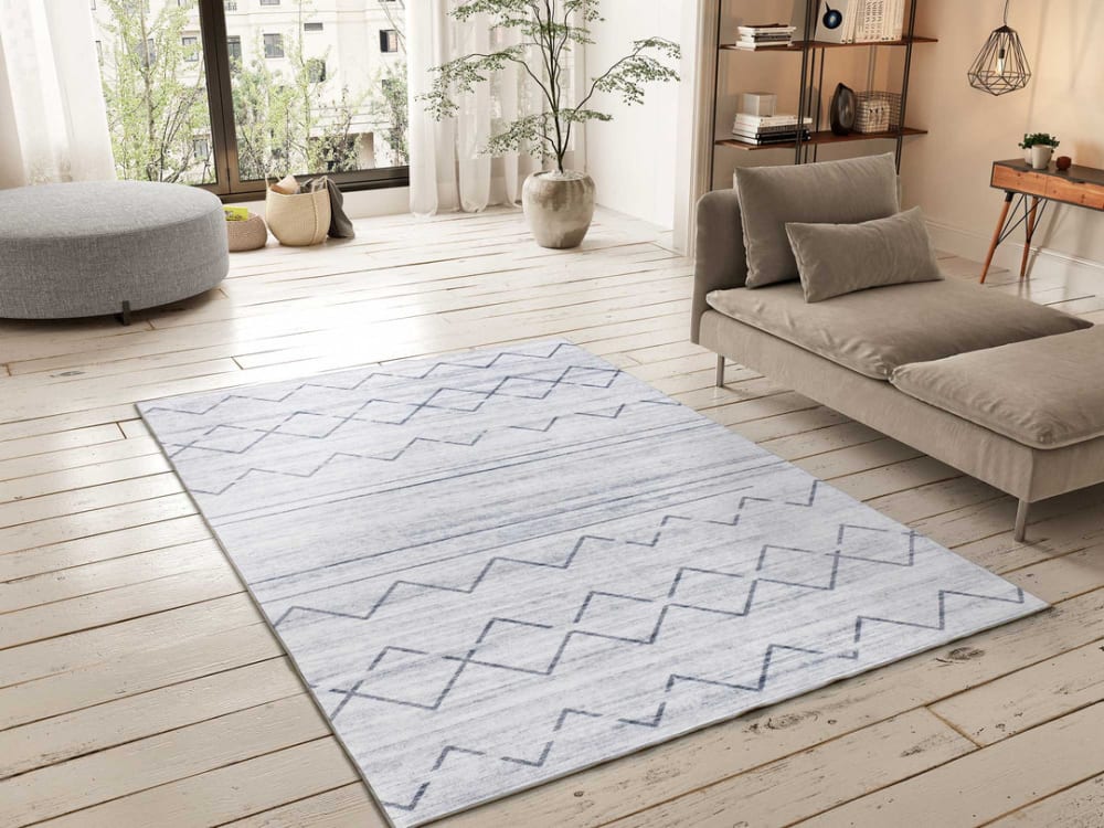 Tapis ethnique gris 160x230 cm — vue 3