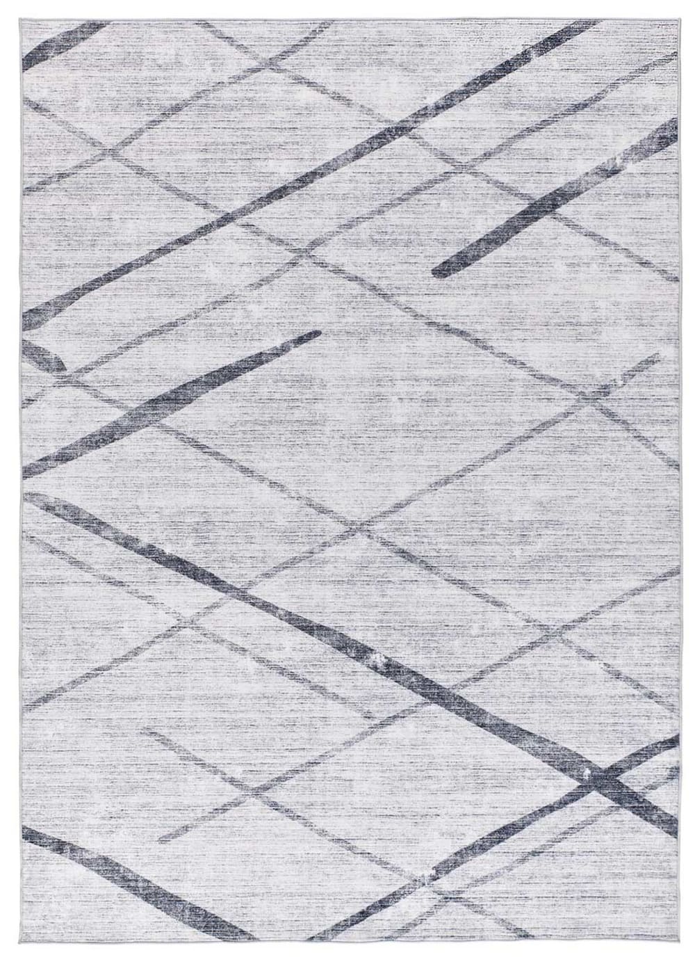 Minimalistischer Teppich in Grautönen, 80x150 cm - Maisons Du