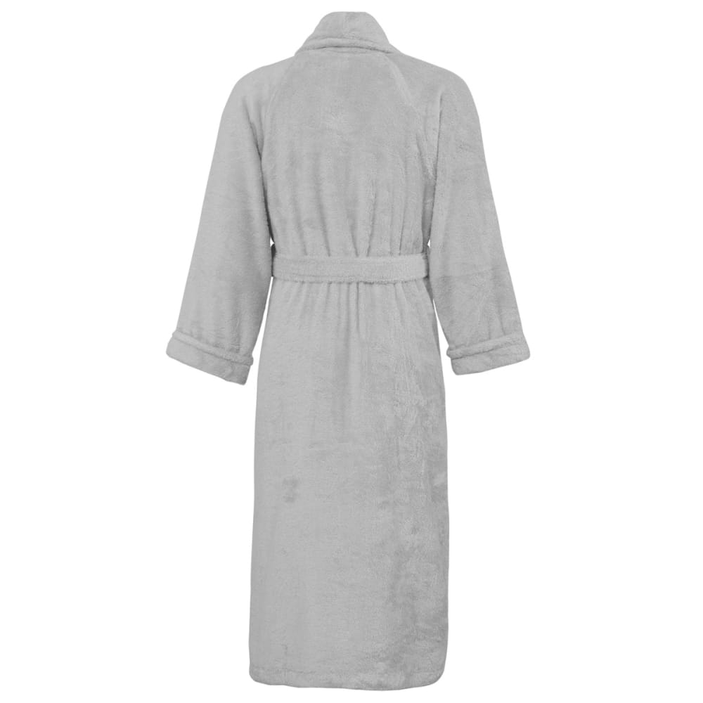 Peignoir col chale coton/modal gris perle l - Maisons du Monde