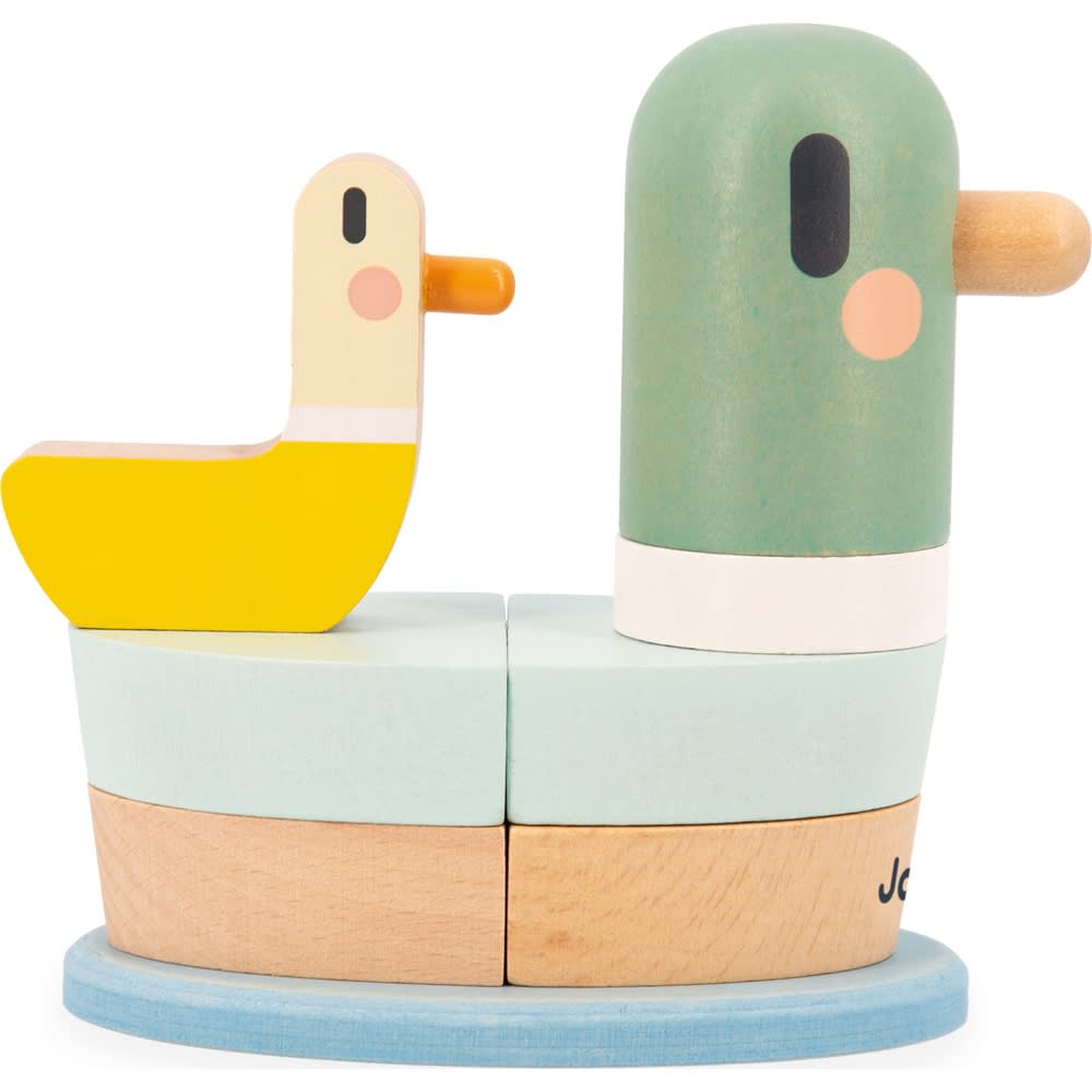 Janod Stapelbarer Enten Sweet Cocoon GRÜN HOLZ Kinder