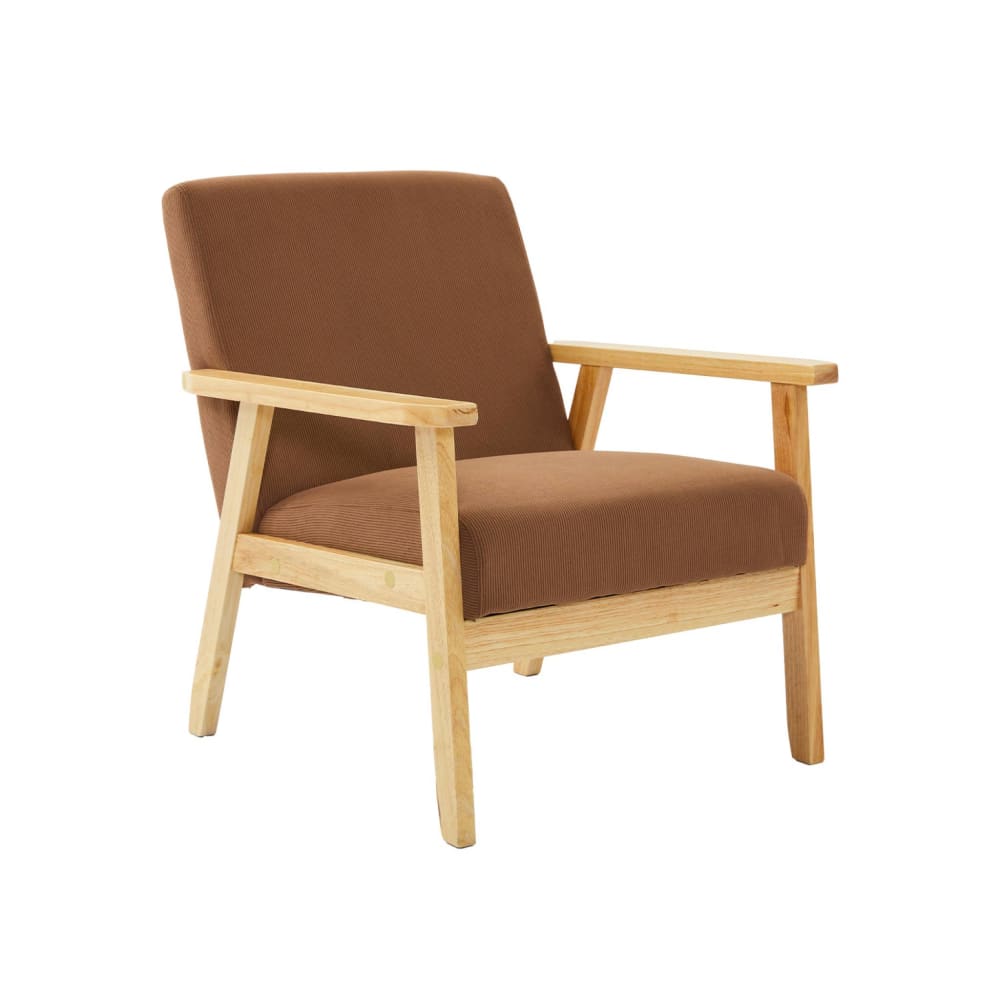 Fauteuil scandinave velours