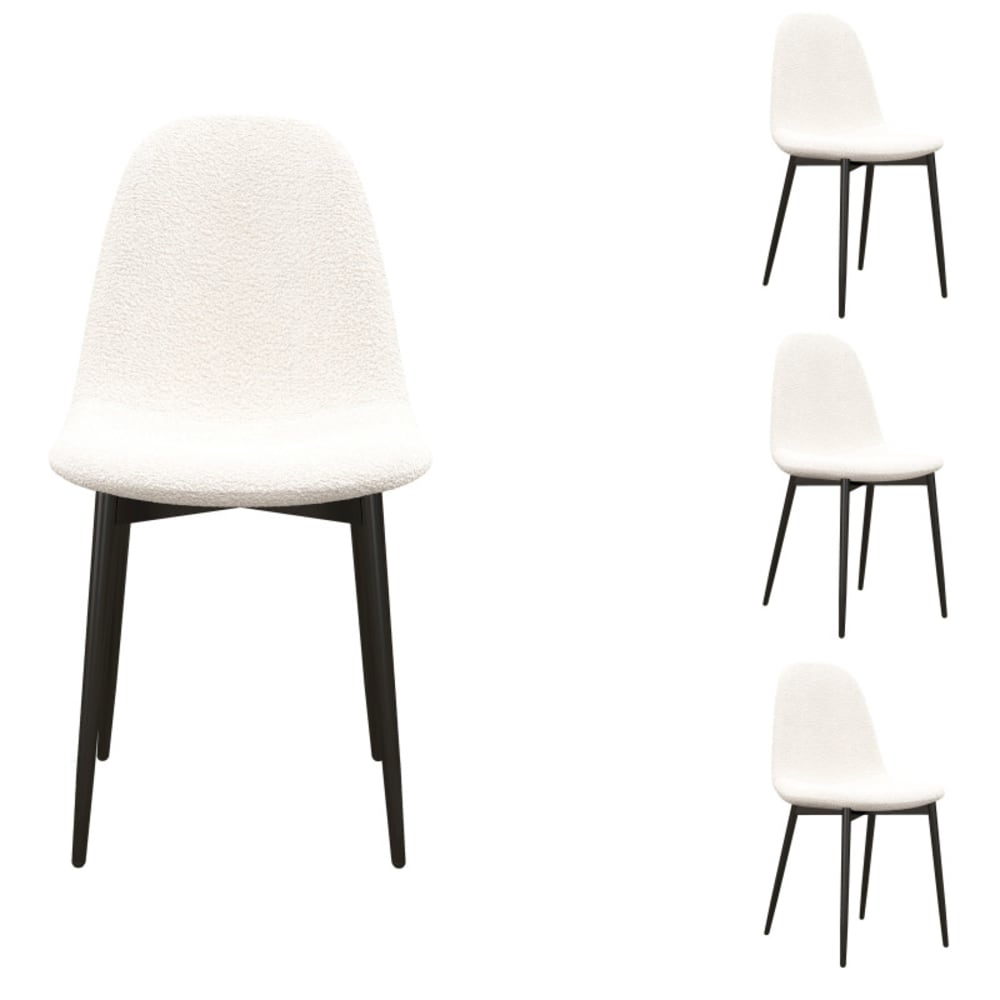 chaise en tissu bouclette