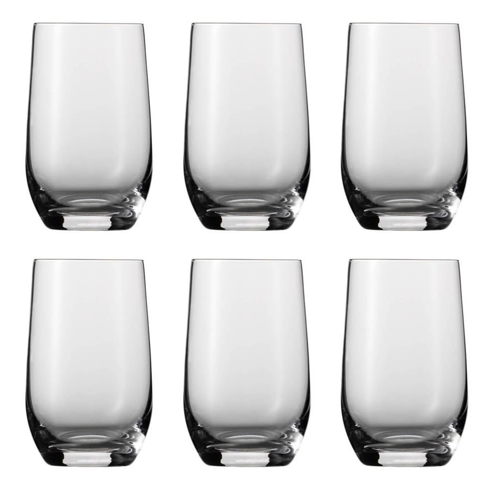 6 verres à bière transparent