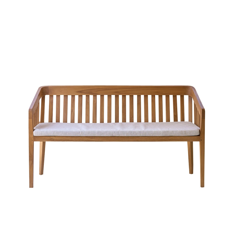 Runde Gartenbank aus massivem Teakholz 150 cm - Maisons Du Monde