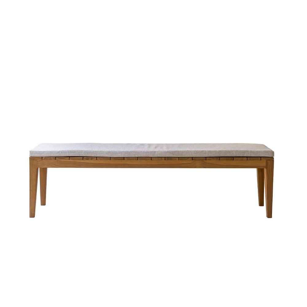 Banc de jardin en teck massif 180 cm - Maisons du Monde