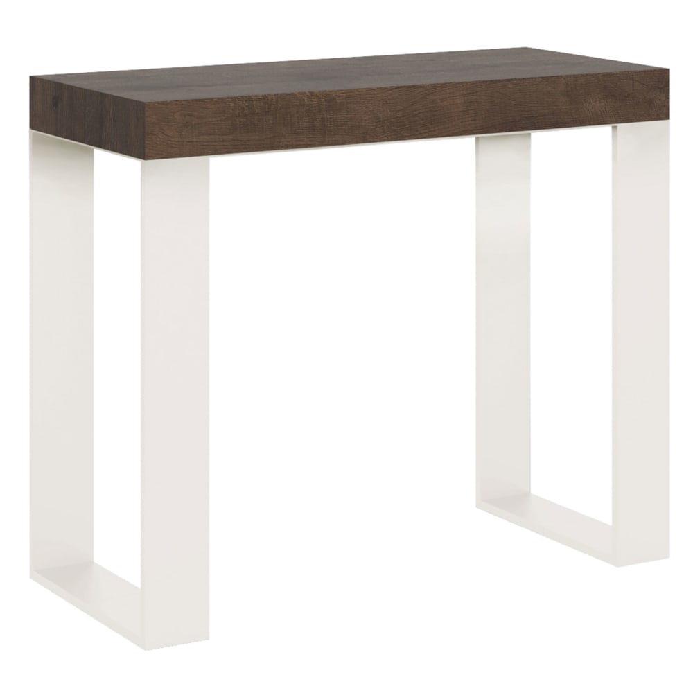 Console extensible 90x40/196 - effet bois