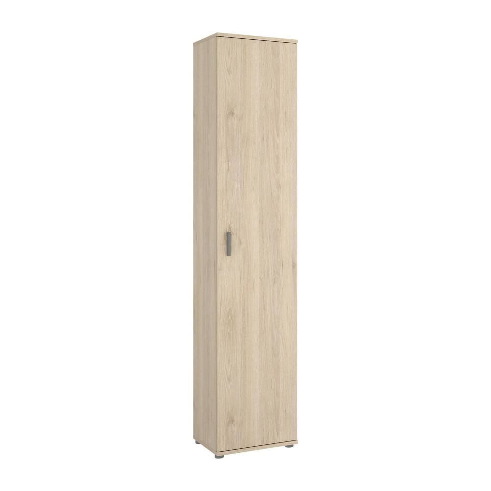 Armoire+polyvalente+1+porte+effet+bois+beige+191x35+cm