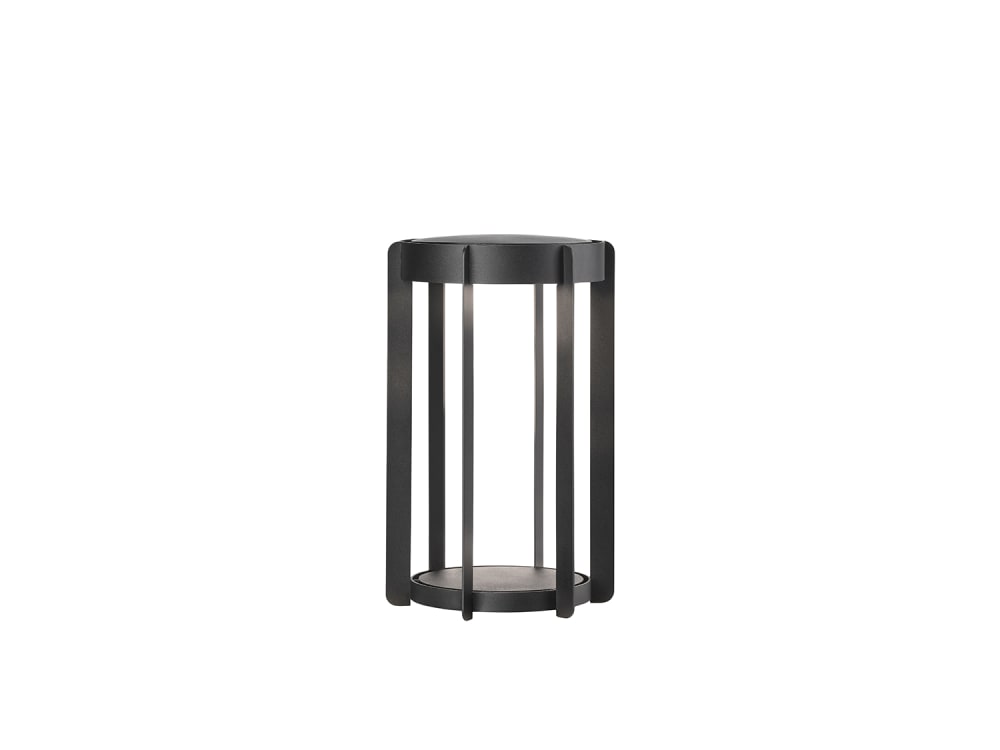 Lanterne LED en aluminium noir