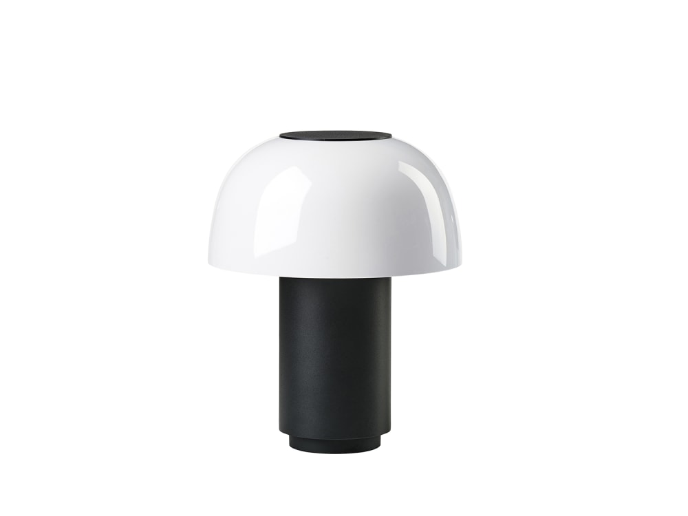Lampe en aluminium noir