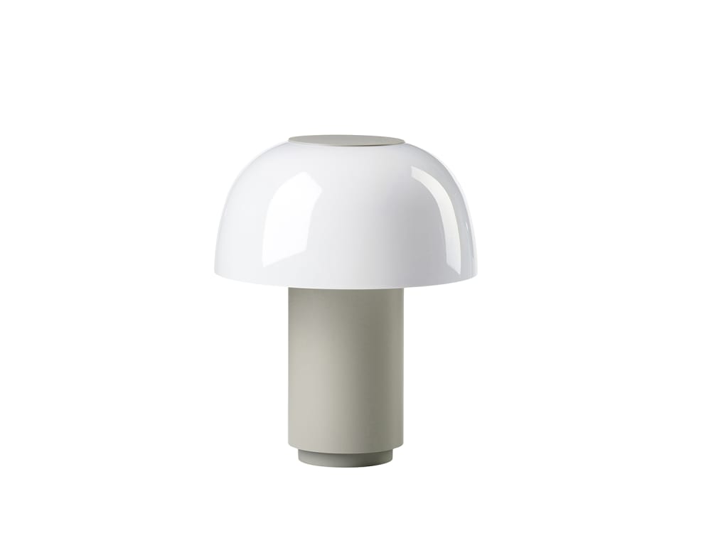 Lampe en aluminium gris chaud