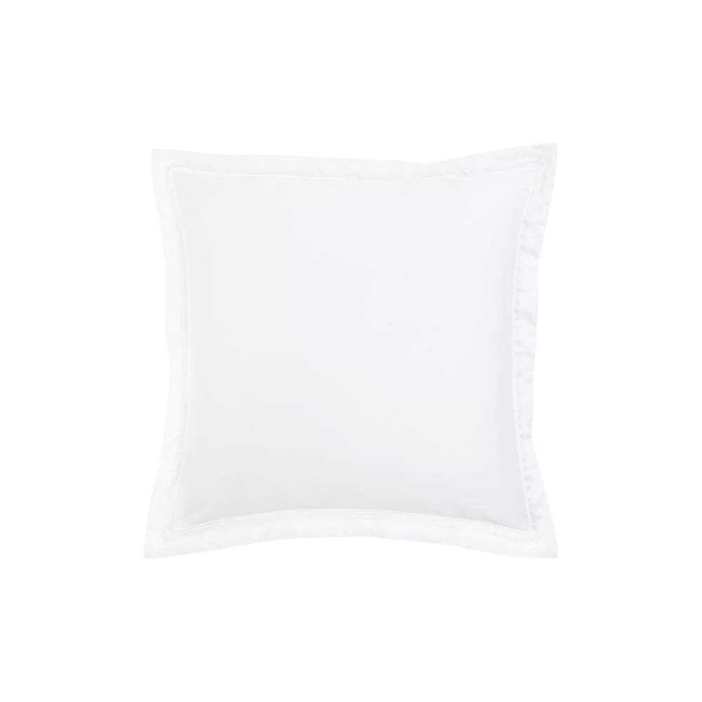 Taie d'oreiller satin blanc 65x65 cm