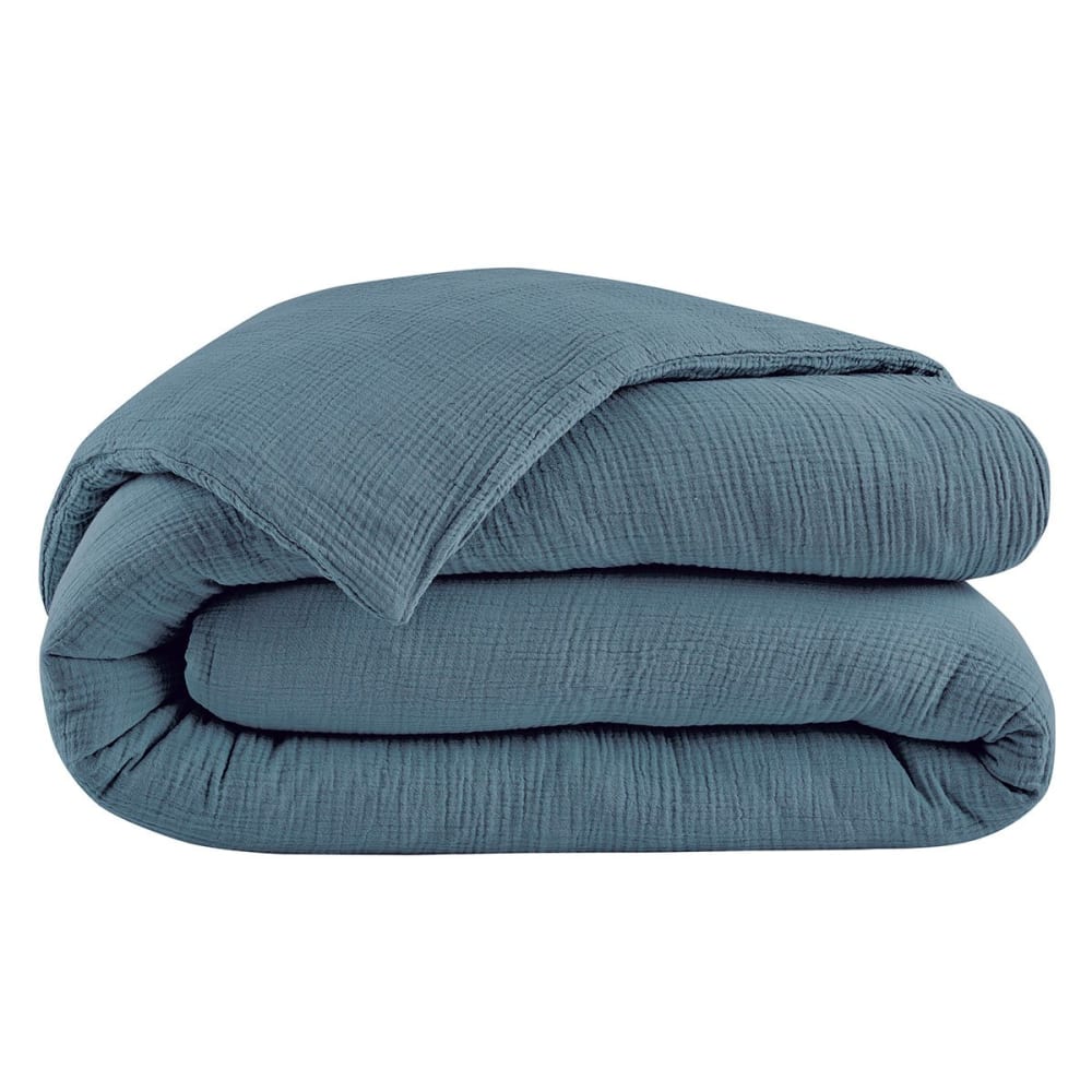 Housse de couette gaze de coton azurite 240x220 cm — vue 4