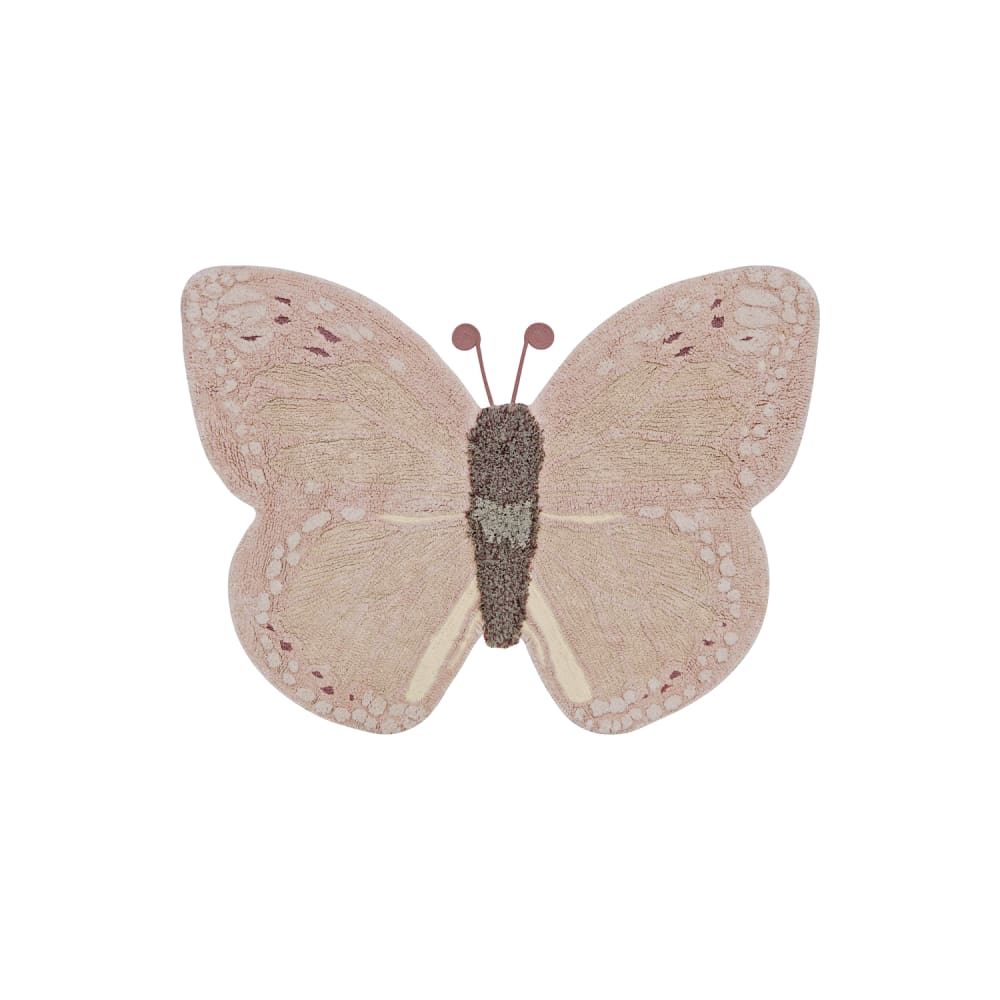 Tapis d'animaux lavable bébé papillon