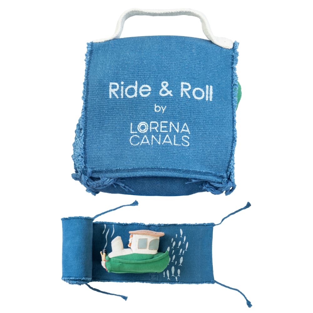 Lorena Canals Meeresreinigungsboot-Textilspielset GRÜN BAUMWOLLE Kinder