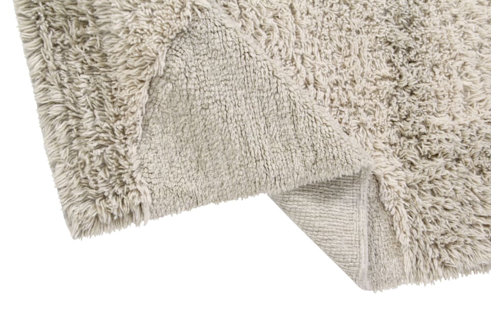 Tapis lavable en laine marron et bleu 170x240 - Maisons du Monde