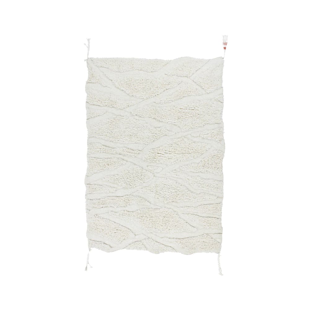 Tapis en laine blanc