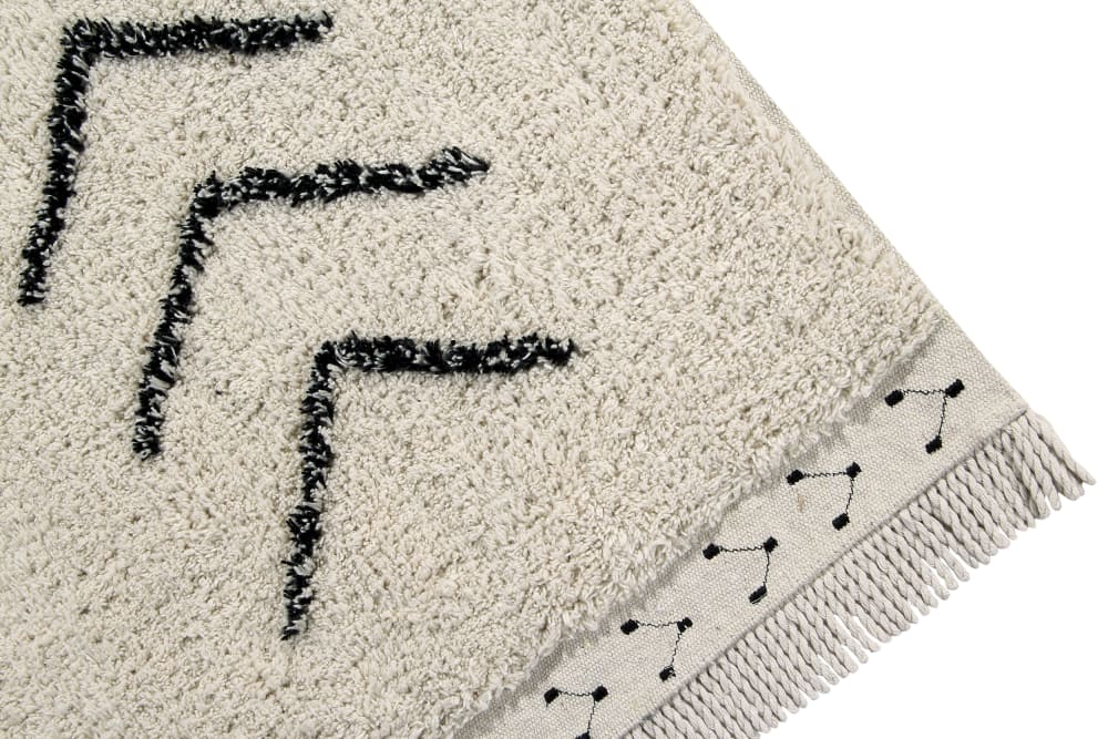 Tapis lavable en coton blanc 140x210 — vue 4