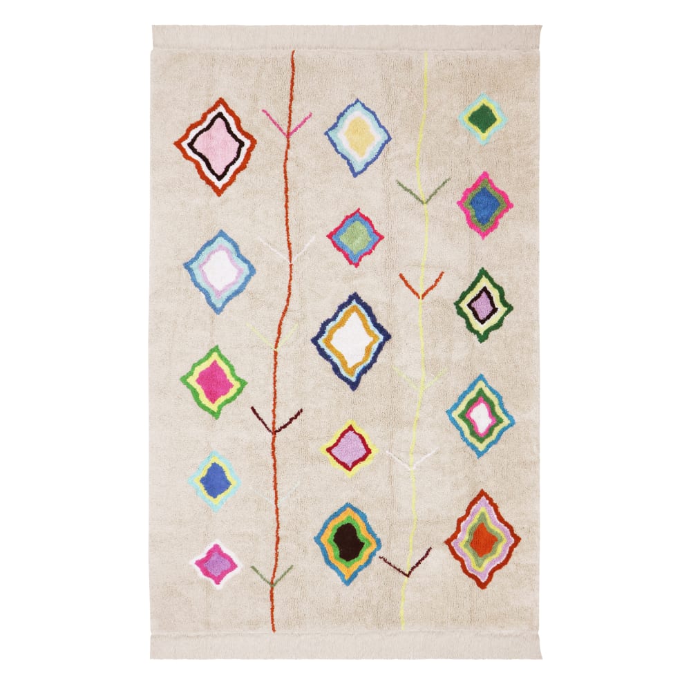 Lorena Canals Waschbarer Teppich Kaarol Multicolor 200x300 cm Mehrfarbig Baumwolle