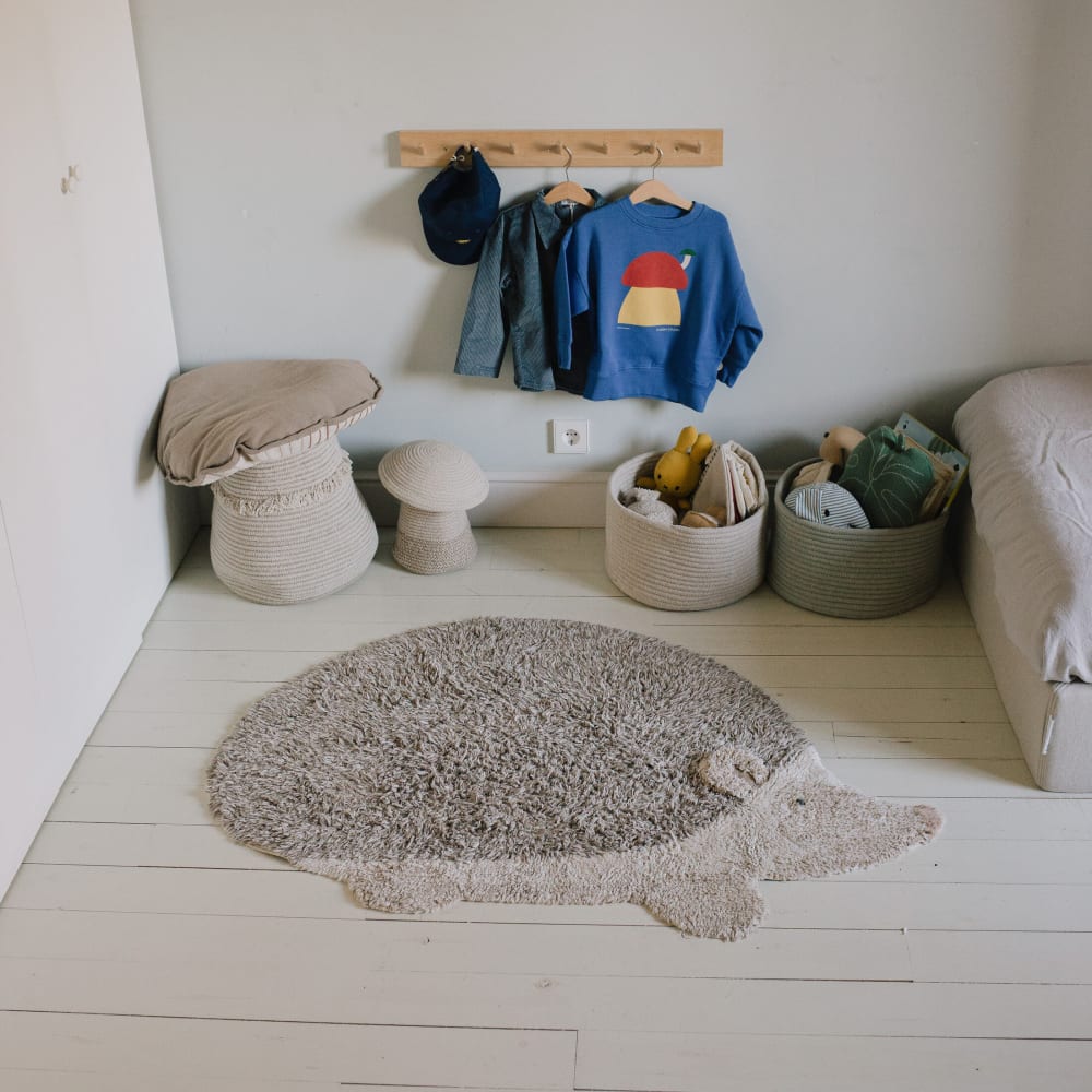 Tapis d'animaux lavable hérisson