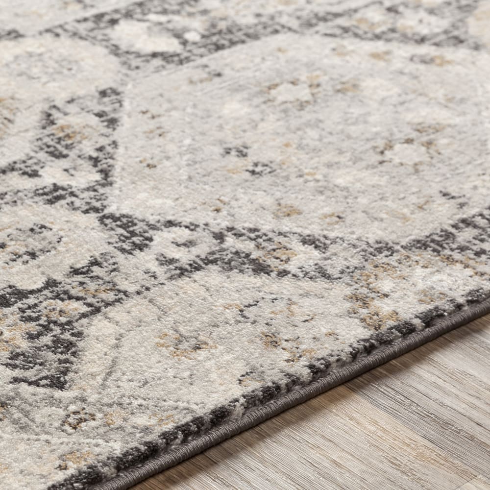 Tapis vintage oriental noir/beige 160x220 — vue 4