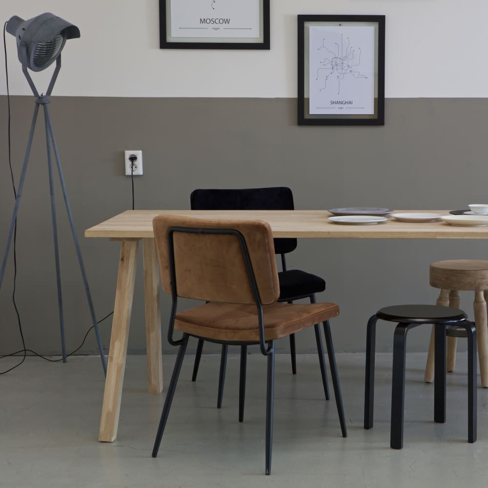 2er Set Tischbeine aus Kiefer, Braun - Maisons Du Monde